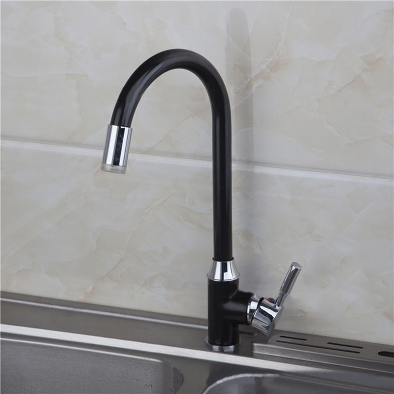 Xueqin Led 3 Color Changing Basin Bathroom Sink Faucet Deck Mount Black Painting Single Handle Kitchen Black Silver Hot Sale