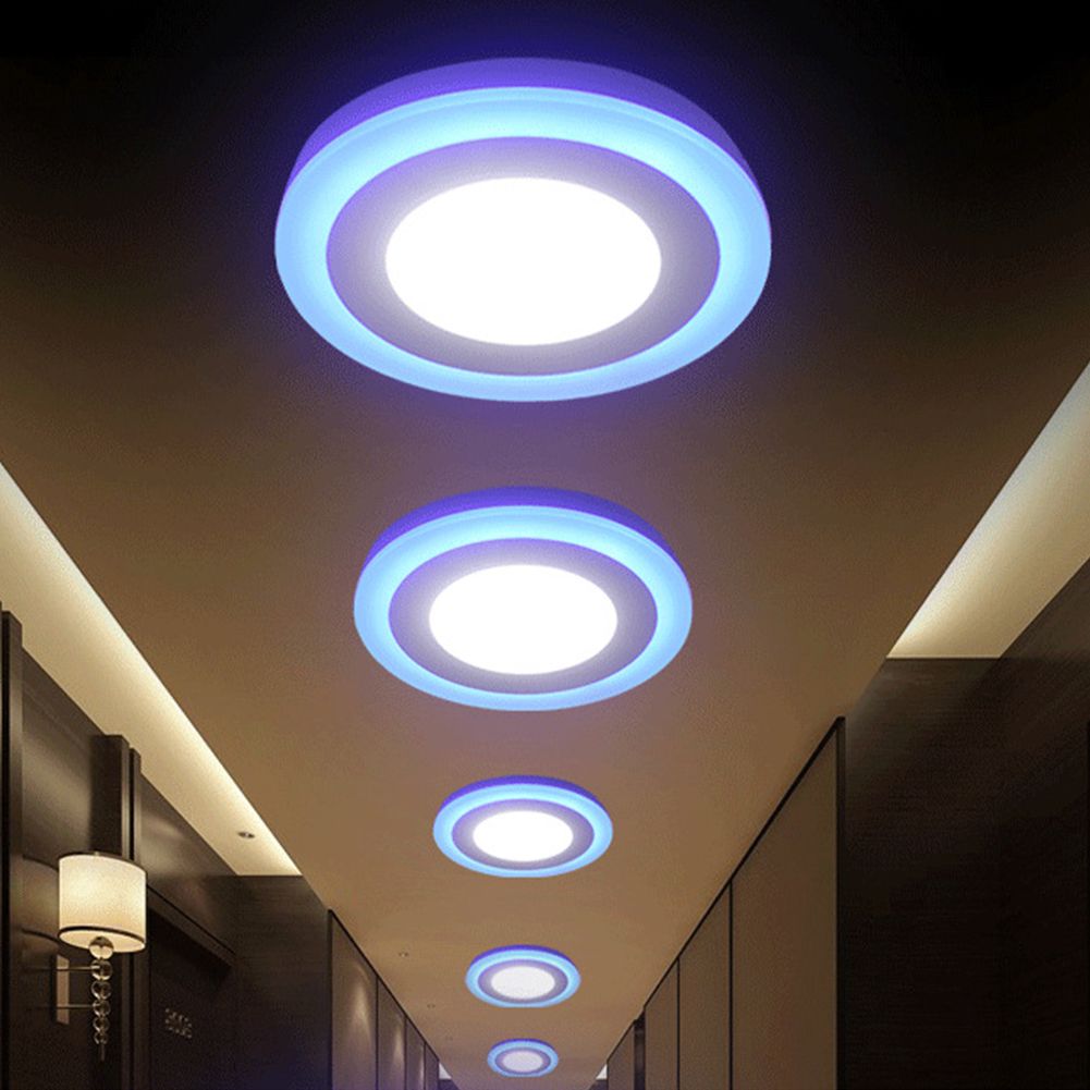 Tsleen Rgb Dimmable Led Panel Light Ceiling With Remote 24 Key Controller Driver 2835 Leds Lights For Living Room