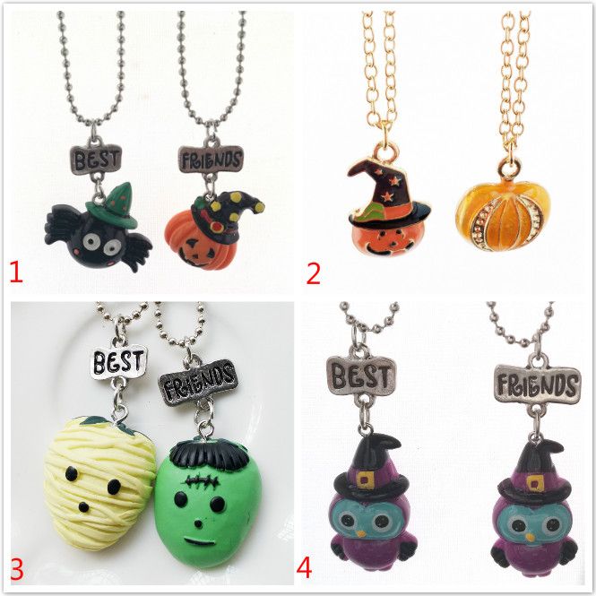 Whole Sets F Children Pumpkin Necklace Best Friends Owl Whole Sets F Children Pumpkin Necklace Best Friends Owl Pendant Necklaces Kids Jewelry Resin For Women Turquoise