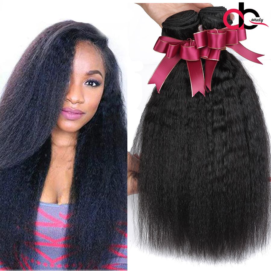 Malaysian Kinky Straight Yaki Human Hair Weave 9a Malaysian Virgin
