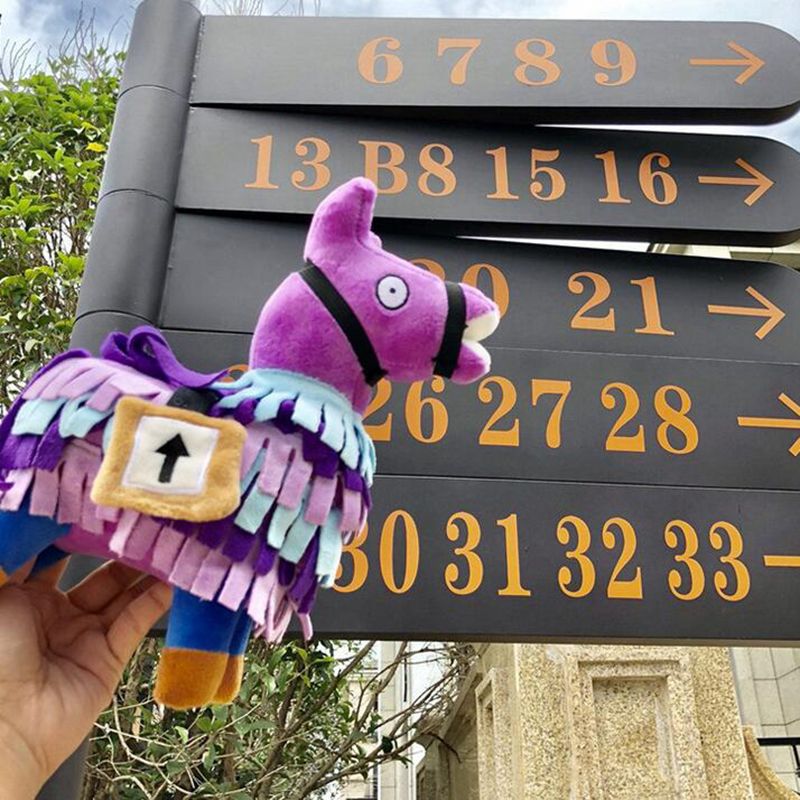 fortnite battle royale butin llama jouet figure doux animal en peluche approvisionnement llama jouets en peluche doux alpaga rainbow horse poupees cadeaux - fortnite jouet