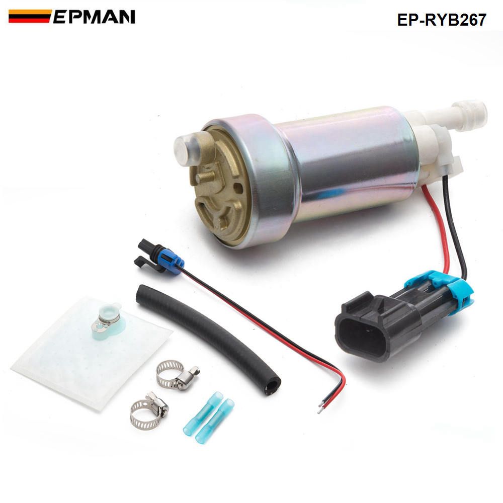 EPMAN Car Styling E85 Racing High Performance Internal Fuel Pump 450LPH F90000267 Install Kit F90000267 EP-RYB267 450LPH Fuel Pump Electric Fuel Pump Racing ...