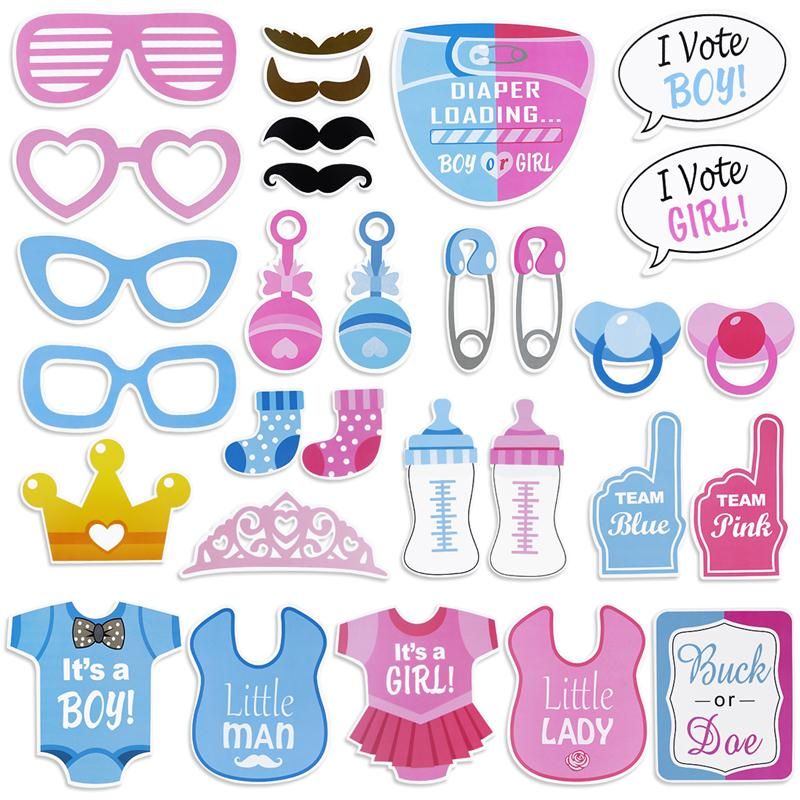 2019 Girls Boys Baby Shower Birthday Party Gender Reveal Photo Booth 2019 Girls Boys Baby Shower Birthday Party Gender Reveal Photo Booth