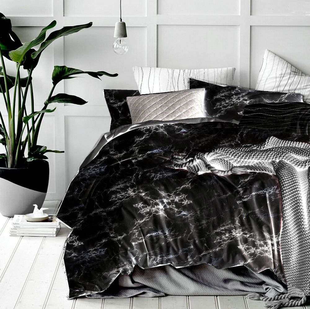 Black Marble Printed Bedding Set Purple Queen Size Duvet Cover Black Marble Printed Bedding Set Purple Queen Size Duvet Cover Bed Linen Quilt Camouflage Coverlets From Kenedy 53 47 Dhgate Com