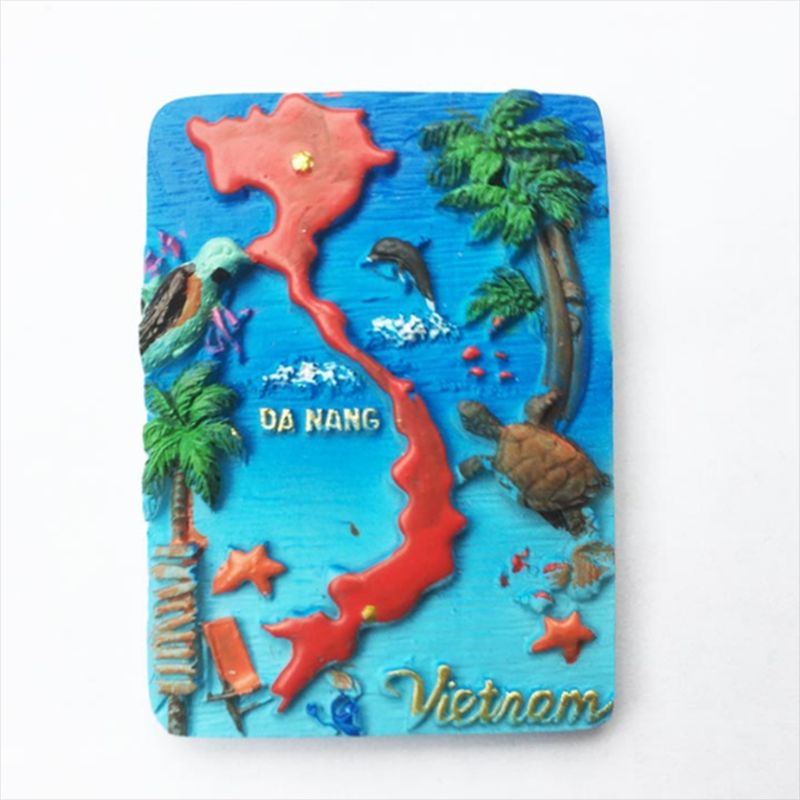creative vietnam nha trang tourist souvenir magnet paste 3d