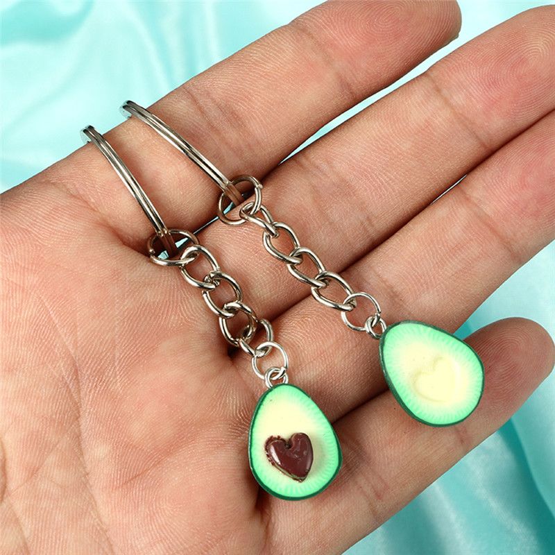 couples jewelry fruit key chain ring keyring couple bag dangle chain
