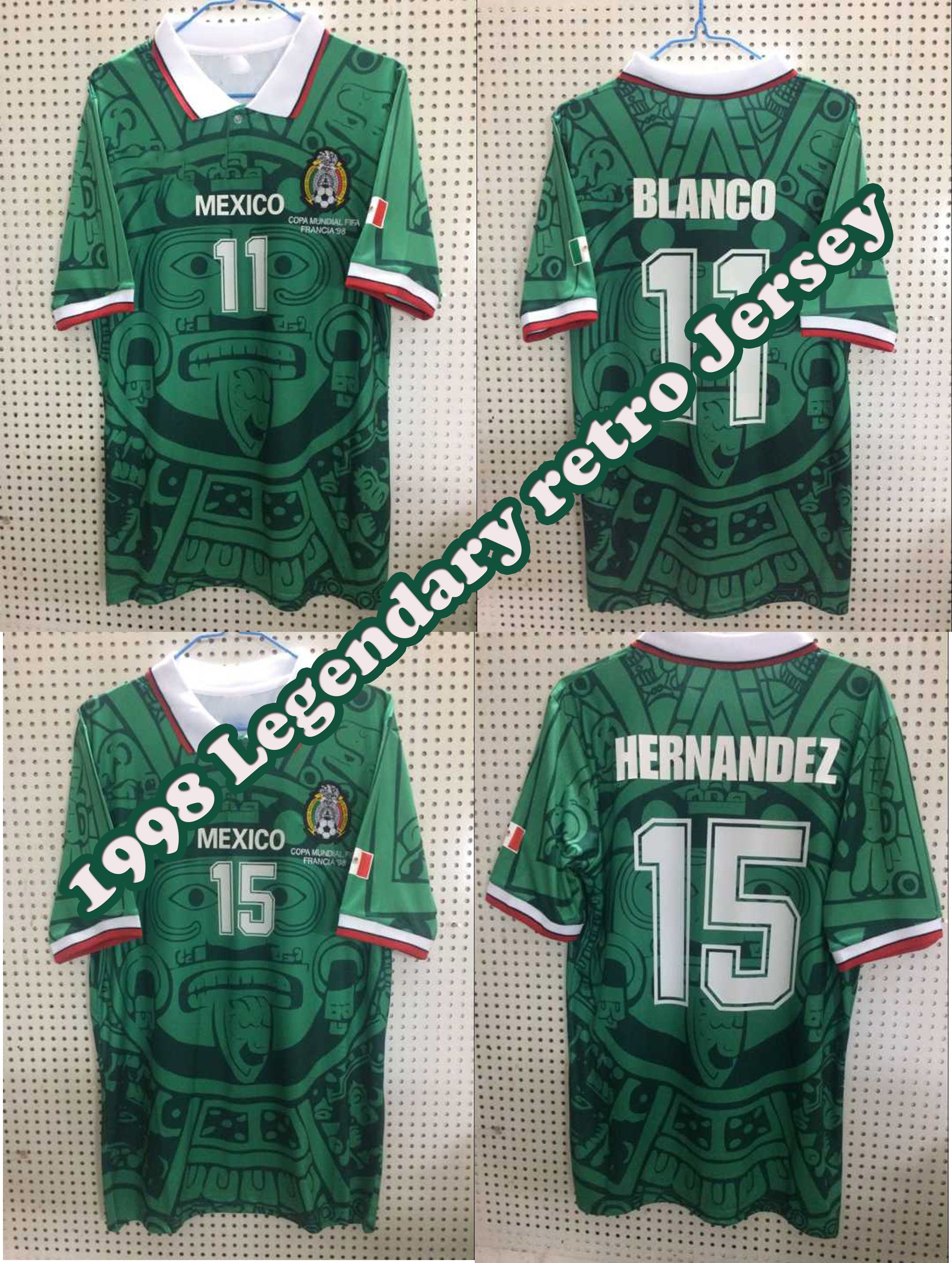 mexico world cup jersey 1998