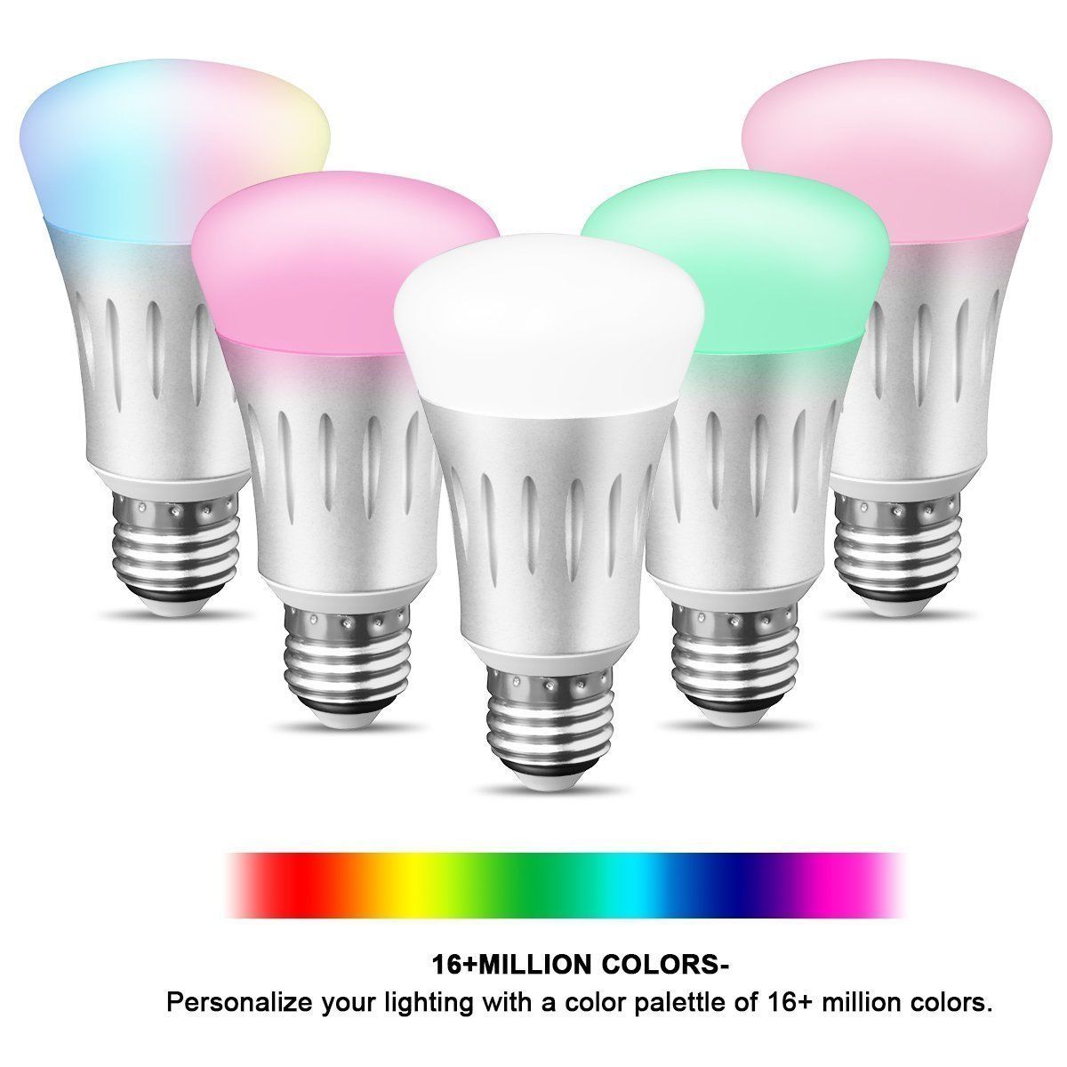 2020 Wi Fi Smart Light Bulb Dimmable LED Bulbs 7W ...