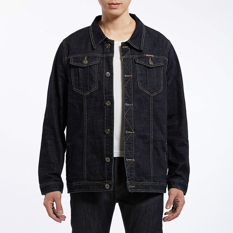 brand designer jacket coat denim luxury mens jackets spring plus plus size black denim jacket