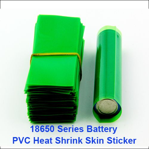 La batterie Transpare 18650 enveloppe l'isolation en PVC. Re-wrapp tube pour les batteries Li-ion de la série 18650, 72mm