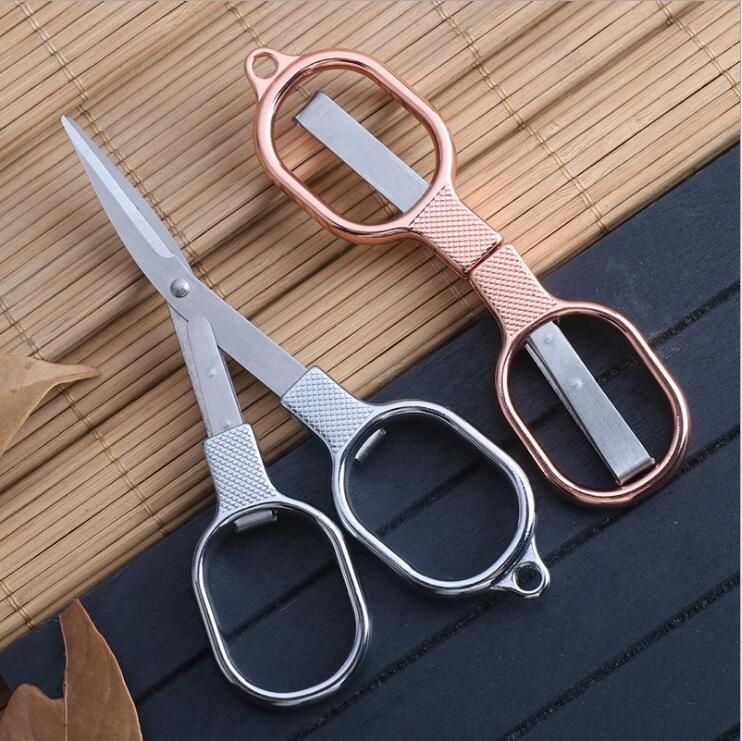 2020 Portable Folding Scissor Mini Foldable Travel Scissors Alloy ...