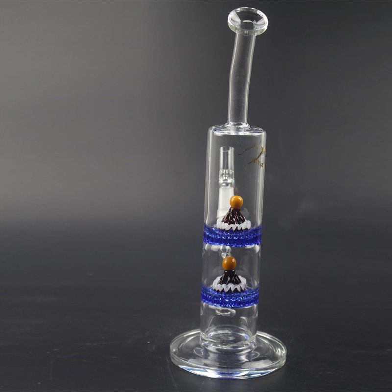 2020 12 Inch Tall Natty Neck Pillar Glass Bong With Bowl 18.8 Male