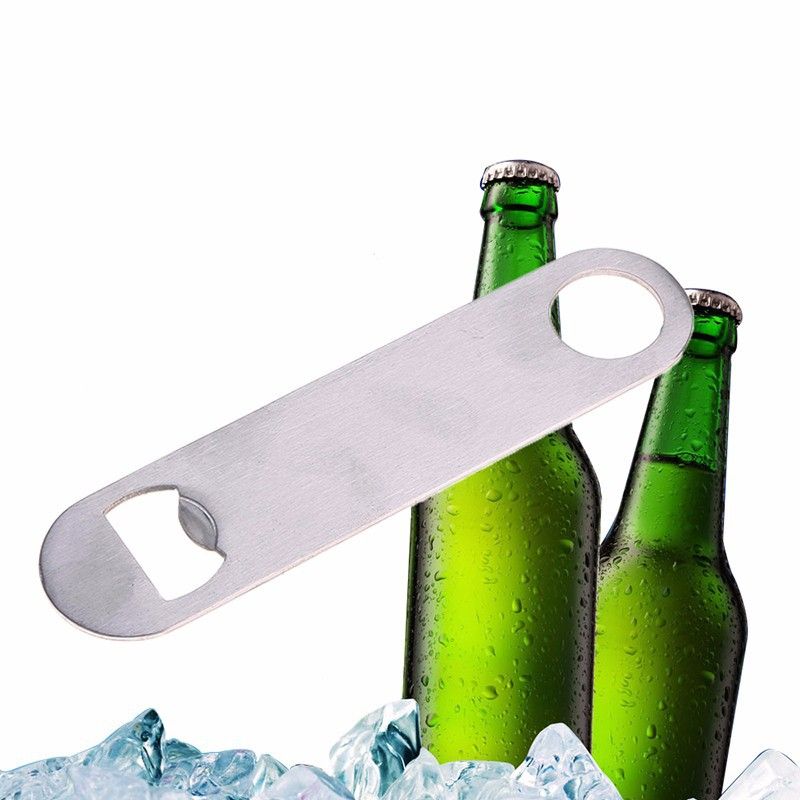 2021 Durable Large Stainless Steel Flat Bottle Opener Tool
