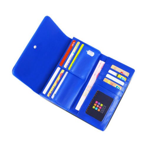 doctor who tardis dr wallet blue trifold clutch long embossed id blue trifold