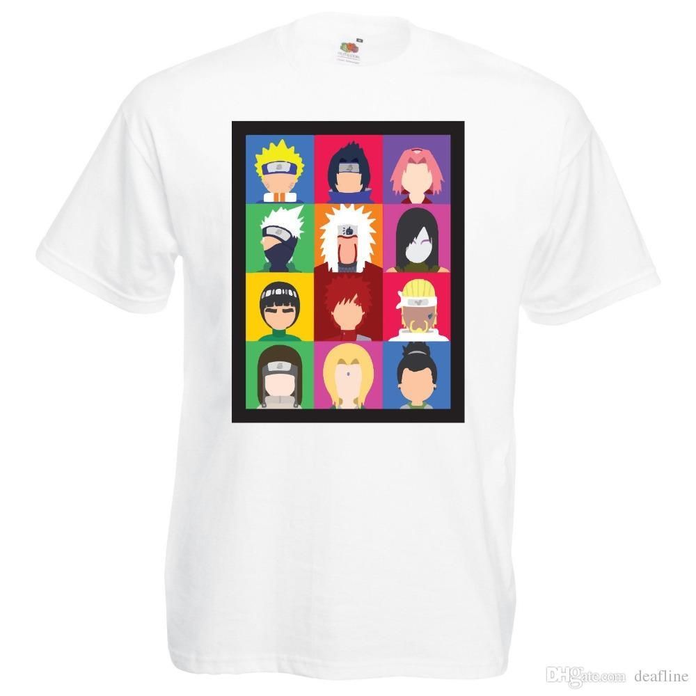 Men Fashion Naruto Character Picture T Shirt Sasuke Uchiha Sakura Haruno Tsunade Summer Style T Shirt Shirts T Funky T Shirts For Women From Amesion54
