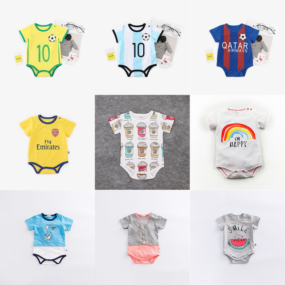 2019 baby football uniform rompers boy girls world cup football team