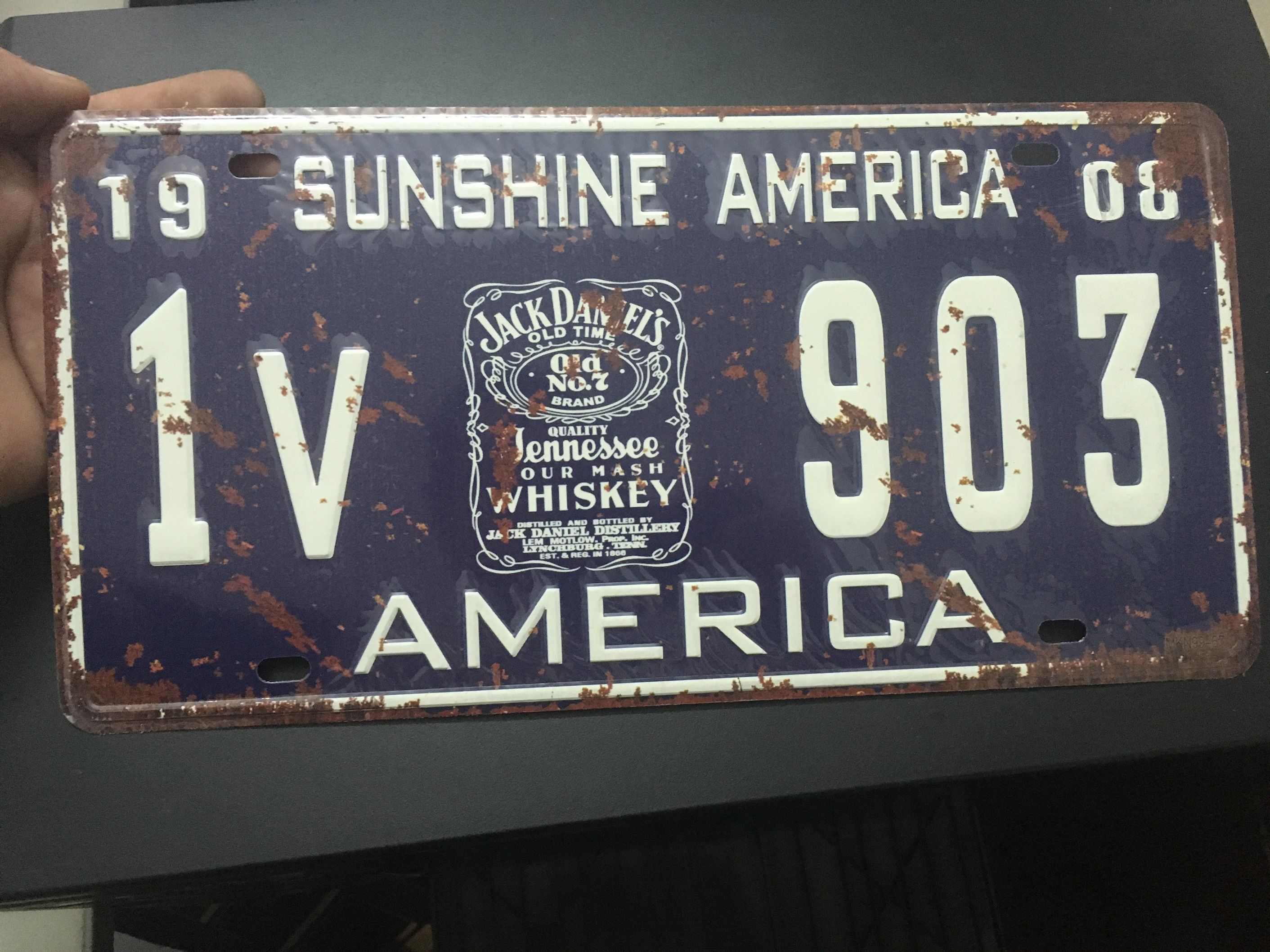 2018 antique license plates retro metal tin signs sunshine jack