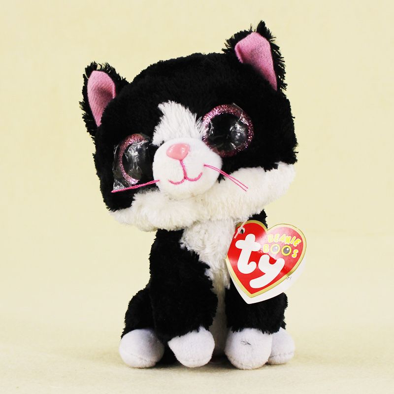 black and white ty cat