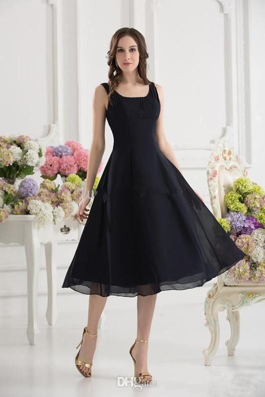 a line calf length dress