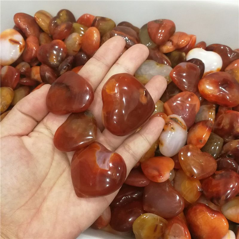 2019 Decoration Crafts Stones Natural Colorful Red Orange White