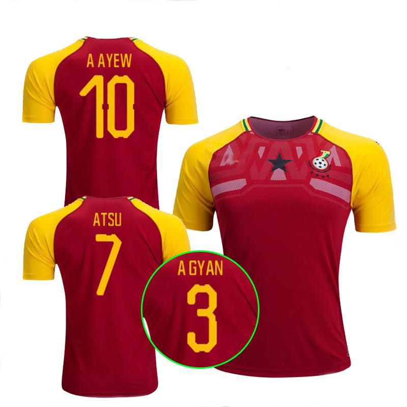 2018 2019 National Team Ghana Soccer Jerseys 8 Michael Essien Football