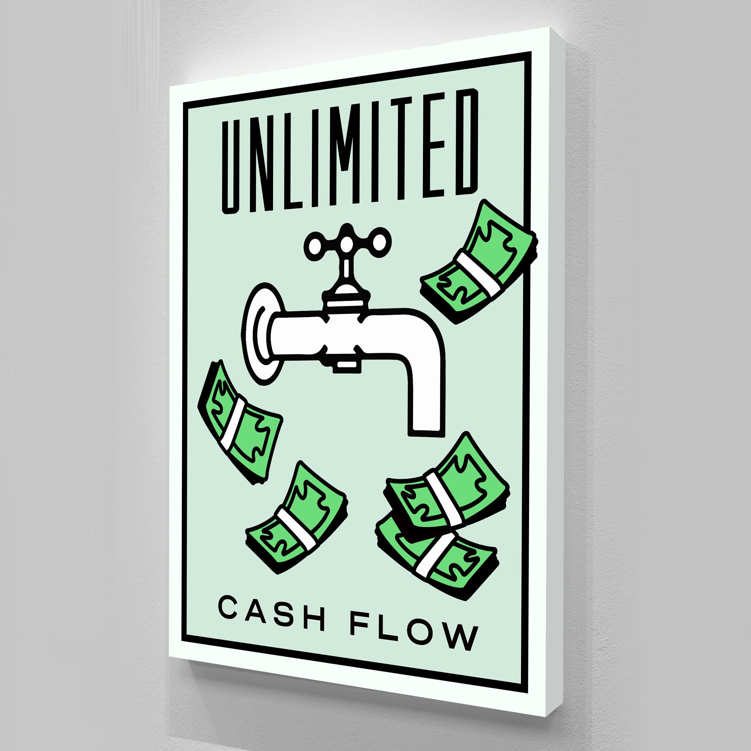 2019 unframed alec monopoly cash flow hd canvas print home decor home cash flow