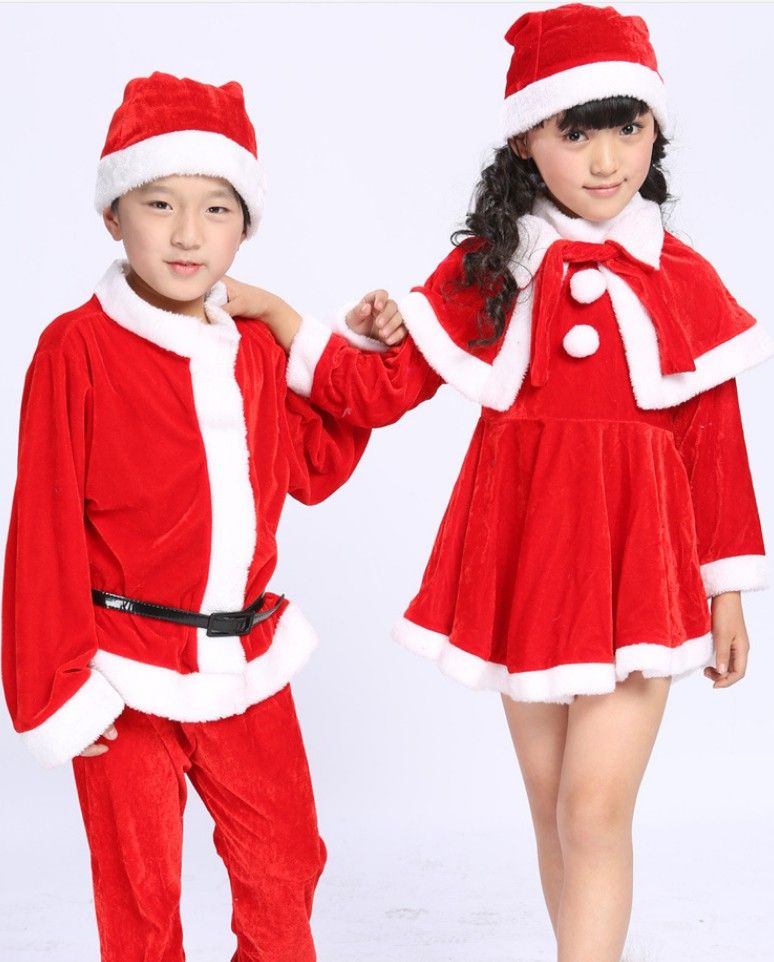 2019 Red Santa Claus Cosplay Clothing Set Children Father Christmas 2019 Red Santa Claus Cosplay Clothing Set Children Father Christmas Costumes Kids Christmas Boutique Clothes Boy Xmas Outfits Girls Dresses From ... - 2019 Red Santa Claus Cosplay Clothing Set Children Father Christmas