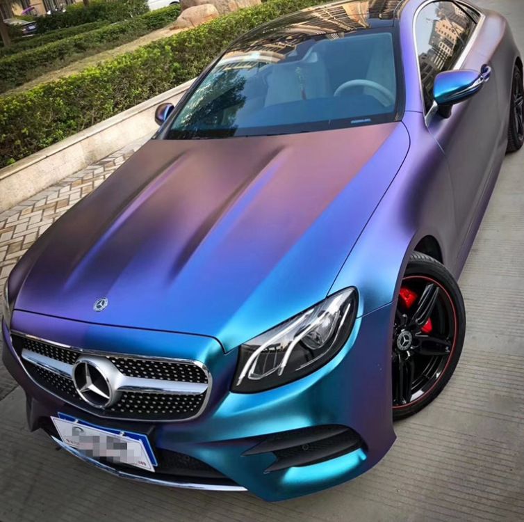 50*150 Charm Purple Blue Color Change Car Body Film Electro Coating Car Vinyl Wrap Glossy Matt