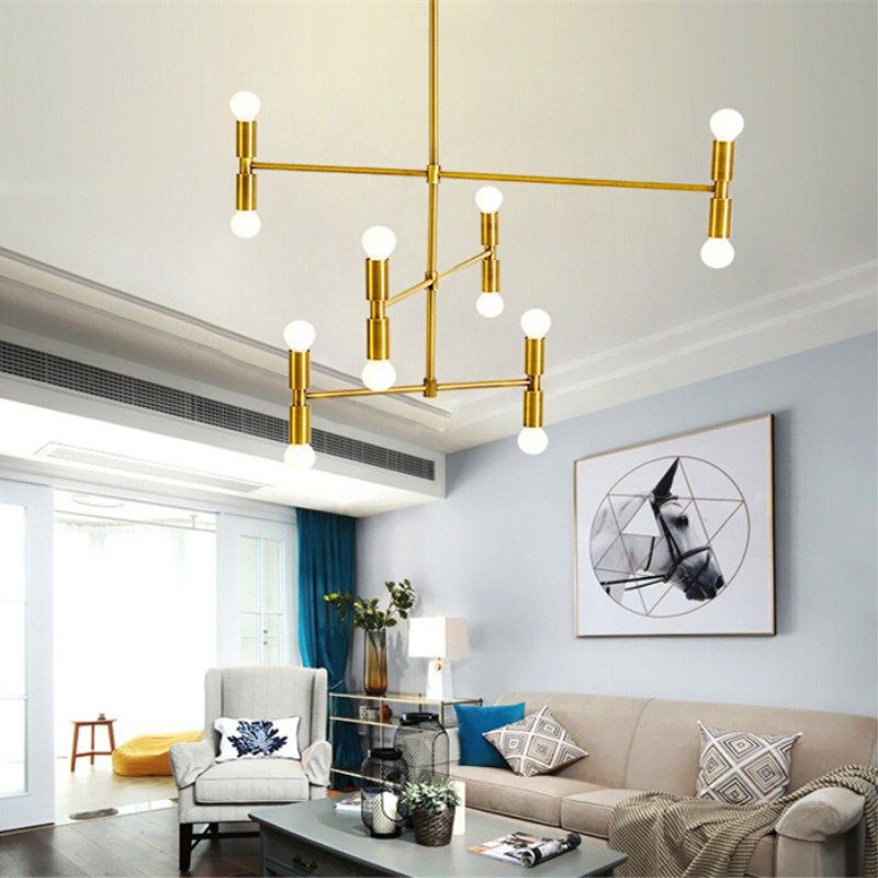 Modern Pendant Lighting Led Ceiling Chandelier Lights Living Room Modern Pendant Lighting Led Ceiling Chandelier Lights Living Room Restaurant Branches Hanging Lamp With 12 Fixture Flush Mount Bronze