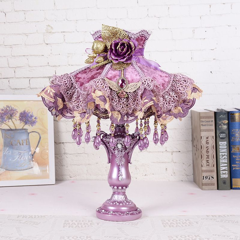 2018 Creative Resin Table Lamp Bedroom Bedside Flower 2018 Creative Resin Table Lamp Bedroom Bedside Flower Birthday Wedding Decorating Desk Light Living Room Modern Led Lamps From