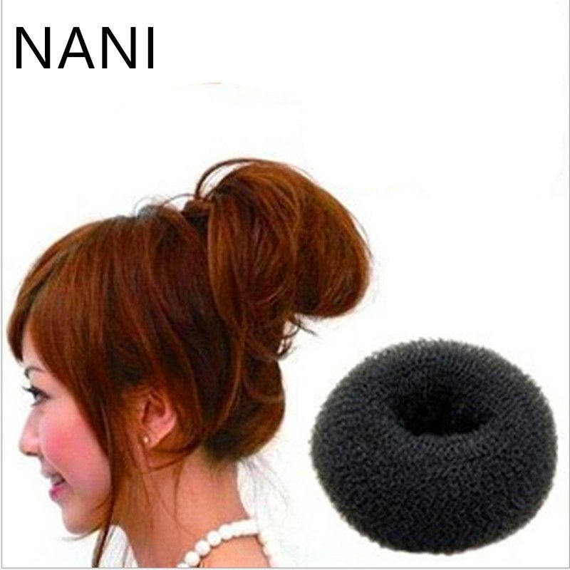 Bag Beige Hair Styling Donut Magic Sponge Bun Ring Maker Former