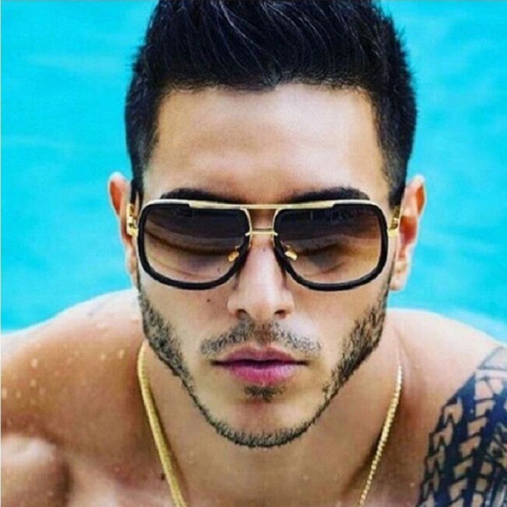 mens designer square sunglasses