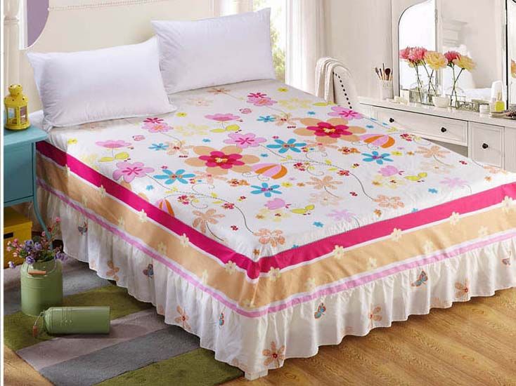 100 Cotton Single Double Bed Skirt Mattress Cover Twin Full Queen 100 Cotton Single Double Bed Skirt Mattress Cover Twin Full Queen King Size Skirts Bedspread Bedding Home Textiles White Ruffle Bedskirts