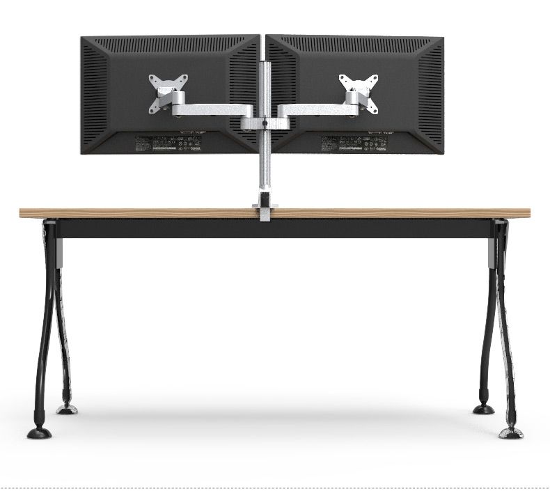 Aluminum Alloy Full Motion Dual Monitor Mount Holder Stand With Aluminum Alloy Full Motion Dual Monitor Mount Holder Stand With Cable Management Free Lifting Retractable Bracket