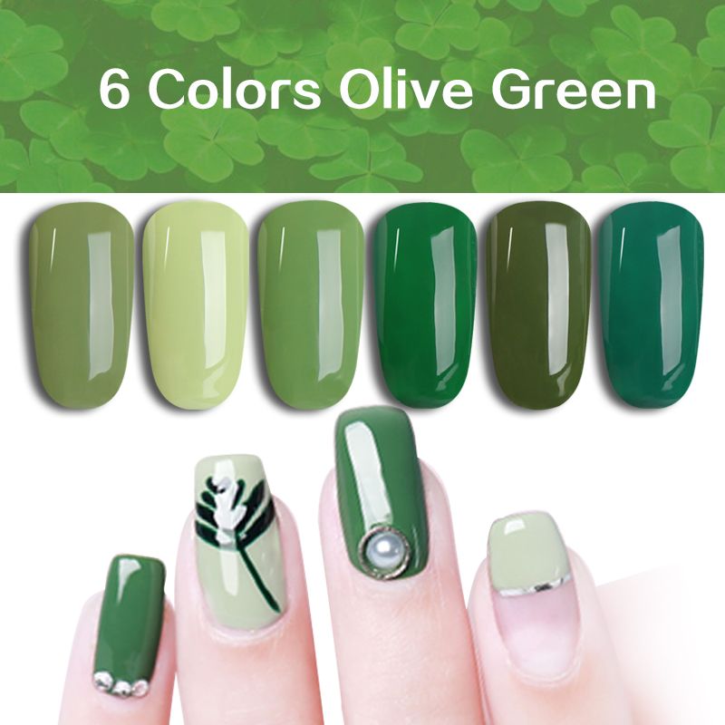 Green Nail Polish ms queen 10ml olive green gel nail polish uv varnish soak off red color nail gel polish vernis uv nail gels at home nails in gel from justinbk