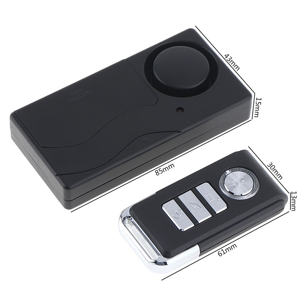 433Hz Wireless Remote Control Vibration Alarm Sensor Home Door Window