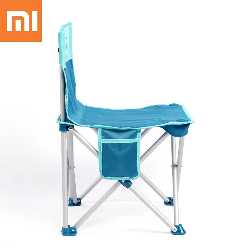 Xiaomi Folding Chair Portable Camping Bbq Beach Stool Ultralight Xiaomi Folding Chair Portable Camping Bbq Beach Stool Ultralight Aluminum Alloy Max Load 200kg Original Wood Outdoor Furniture Lightweight