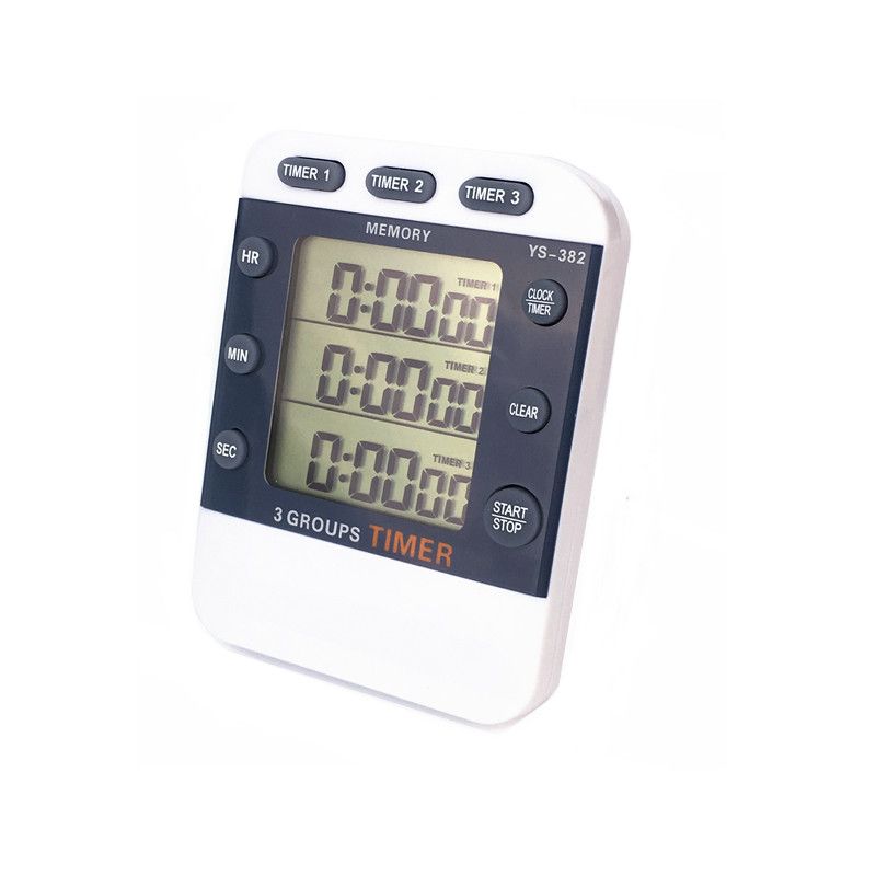 2019 3 Channels Electronic Timers Laboratory Reminder Countdown Timer