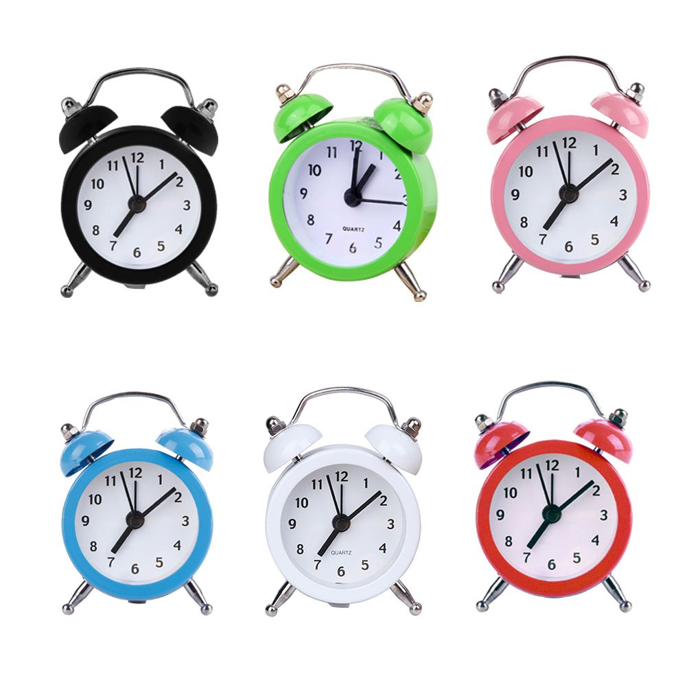 Mini Round Alarm Clock Desktop Table Bedside Clocks Kids S Shaped Clock Best Temperature Humidity Meter Hygrometer