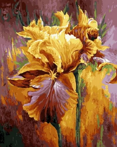 2019 yellow peony hand