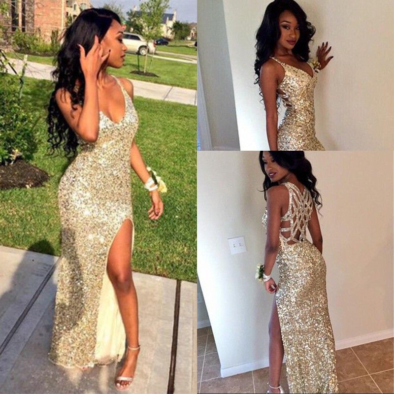 Straps Long Prom Dresses Under 200