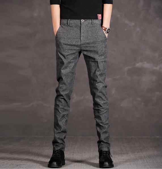 2019 Sz 28 36 Fashion Men'S Business Casual Formal Pants Slim Fit Pants ...