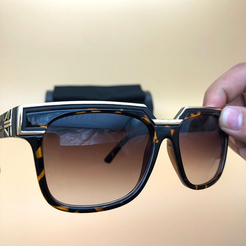 De Allemagne Legends Cadre Vintage Lunettes Avec Carré Etui Gradient Leopard Rétro Soleil Luxe Eyewears 1617 Yb6If7gyv