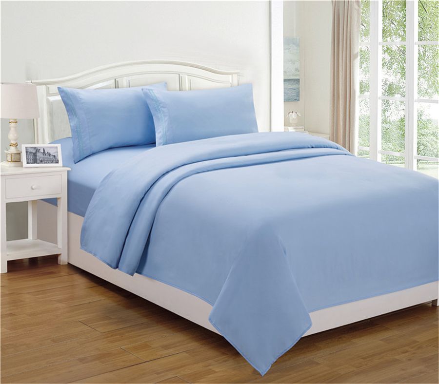 Compre Conjunto Del Lecho Del Poliester 40s Hoja De Cama Estilo De La