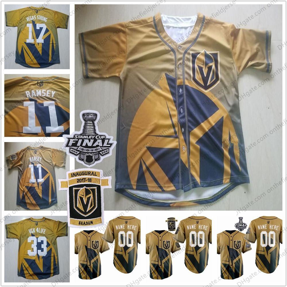 2019 Custom Vegas Golden Knights Baseball Jerseys Any Name Number 29