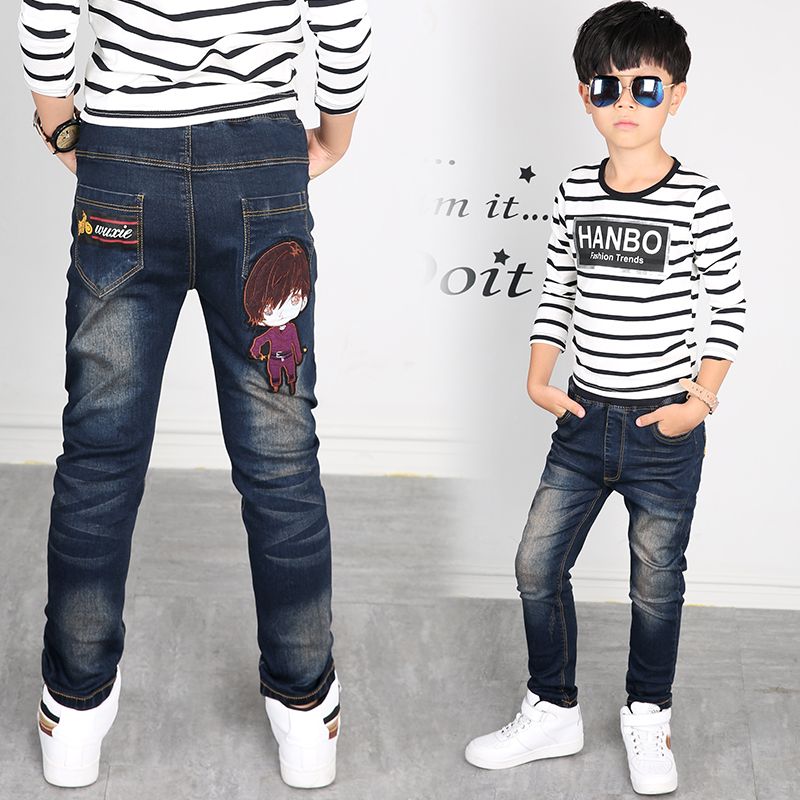 calça jeans slim infantil