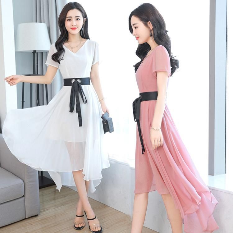 Irregular Chiffon Dress