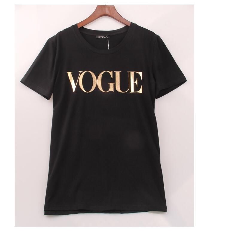 Acquistare T Shirt Fashion Golden VOGUE Donna Maglietta A Maniche Lunghe T  Shirt Con Stampa A Lettere Calde Maglietta T Shirt Donna T Shirt Economico  | Consegna Veloce E Qualità | It.Dhgate