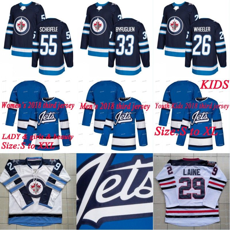 2018 Winnipeg Wpg Jets 2018 Third Jersey Patrik Laine Blake Wheeler Connor Hellebuyck Dustin 