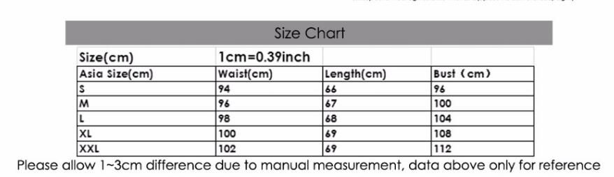 Maternity Dress Size Chart